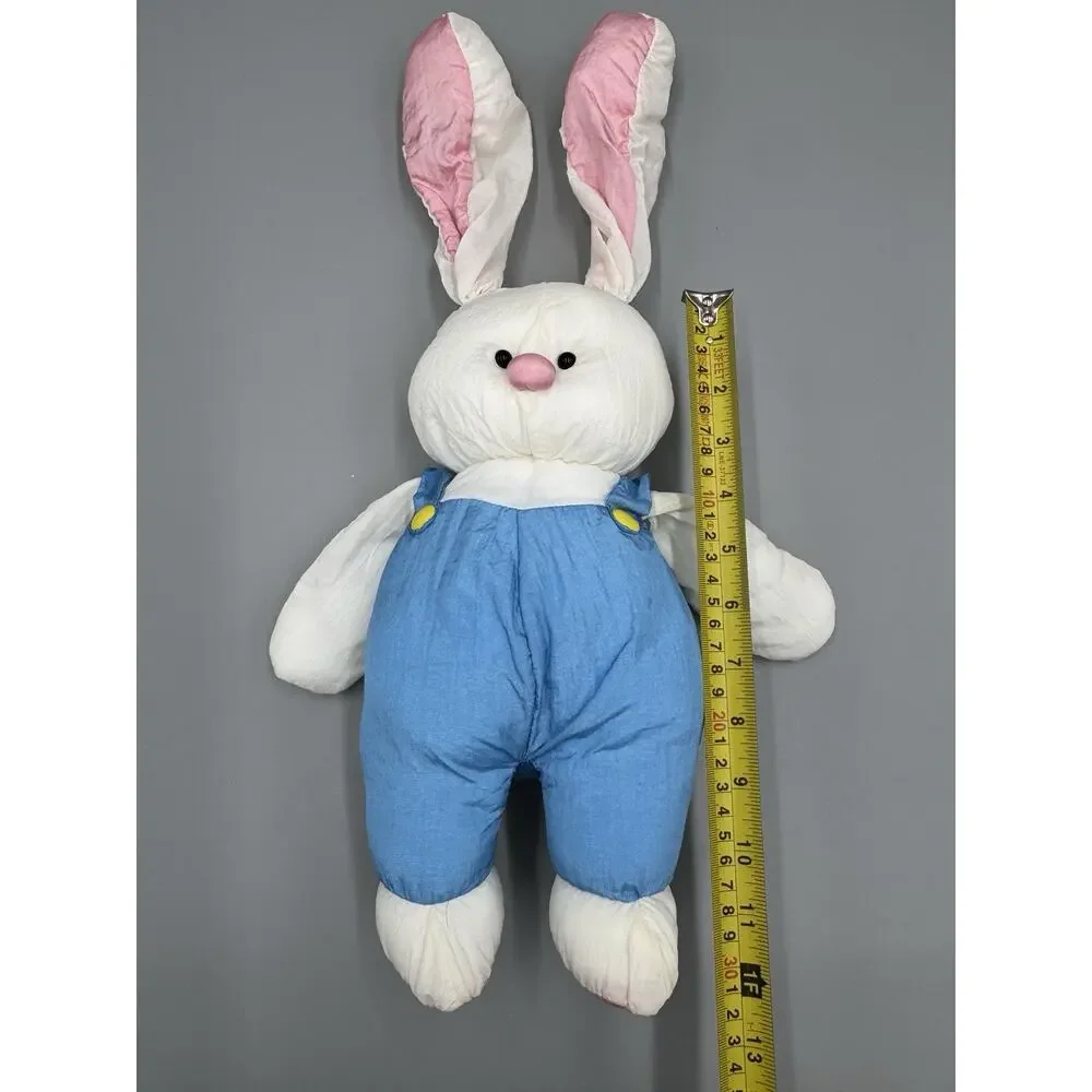 Vtg 1991 Gibson Greetings Nylon White Bunny Rabbit Plush 12” Stuffed Animal